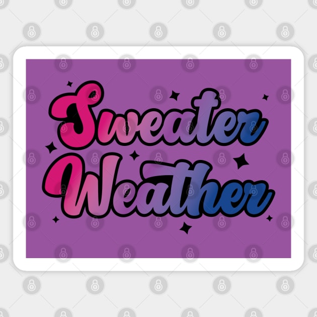 Sweater Weather Magnet by bellamuert3